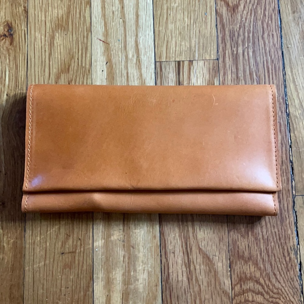 ABLE brown leather wallet